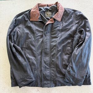 Men's Leonardo daVinci Leather Jacket - Vera Pelle Made & Bought in Italy - XL